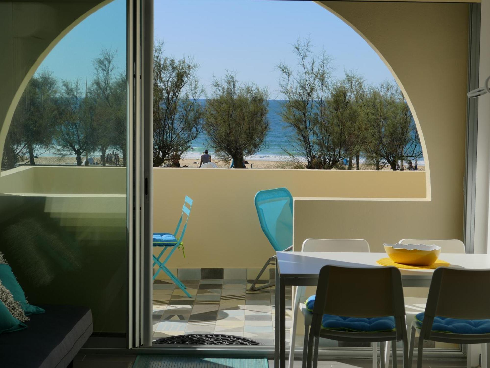 La Dune D'Or - Vue Mer, Studio Face A La Plage Avec Terrasse Soorts-Hossegor Dış mekan fotoğraf