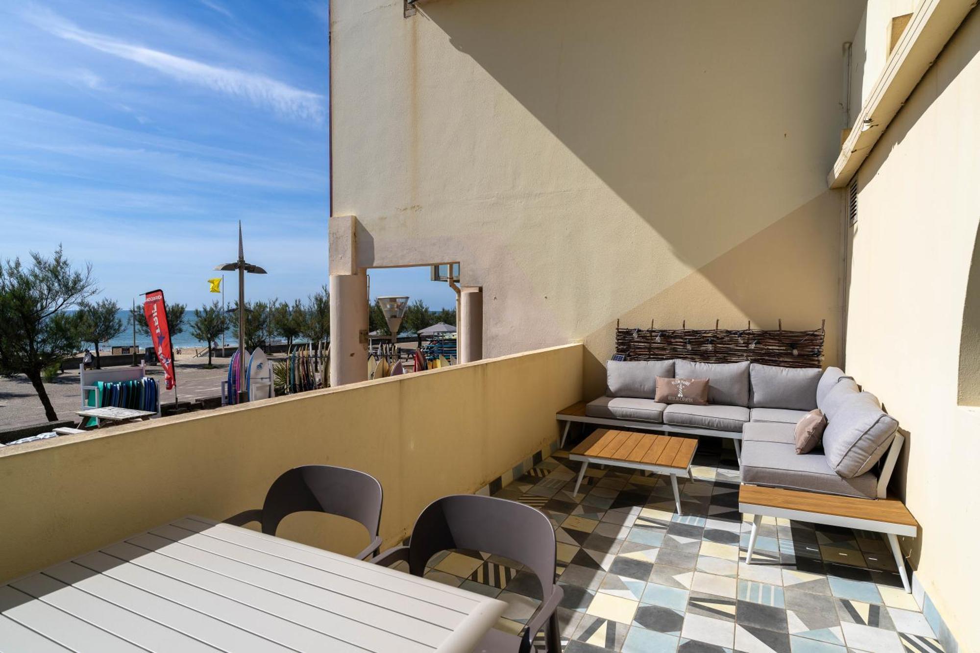 La Dune D'Or - Vue Mer, Studio Face A La Plage Avec Terrasse Soorts-Hossegor Dış mekan fotoğraf