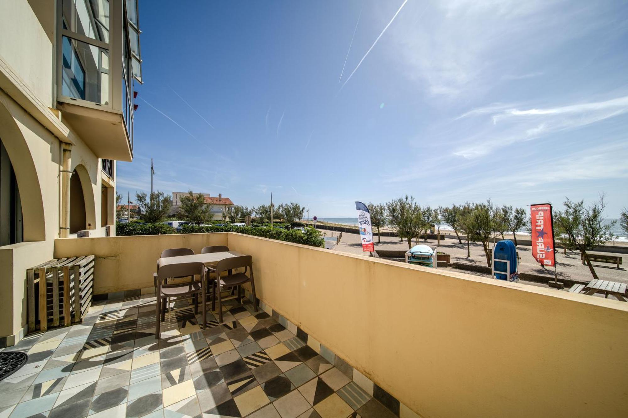 La Dune D'Or - Vue Mer, Studio Face A La Plage Avec Terrasse Soorts-Hossegor Dış mekan fotoğraf